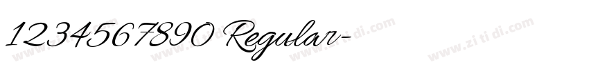 1234567890 Regular字体转换 1234567890 Regular字体转换